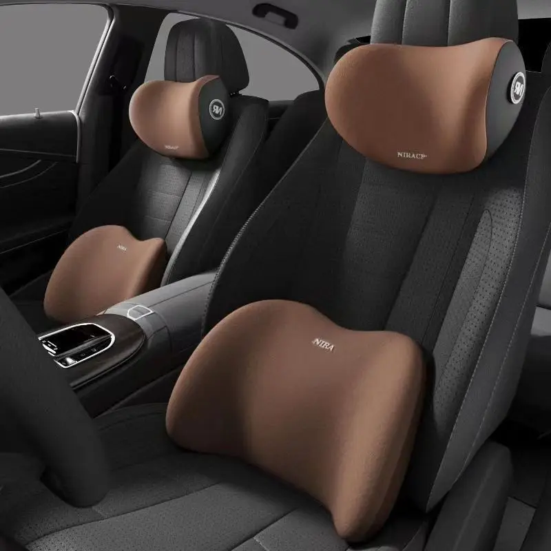 Memory Foam Car Neck Pillow Lumbar Support - Almofada ergonômica de espuma viscoelástica para