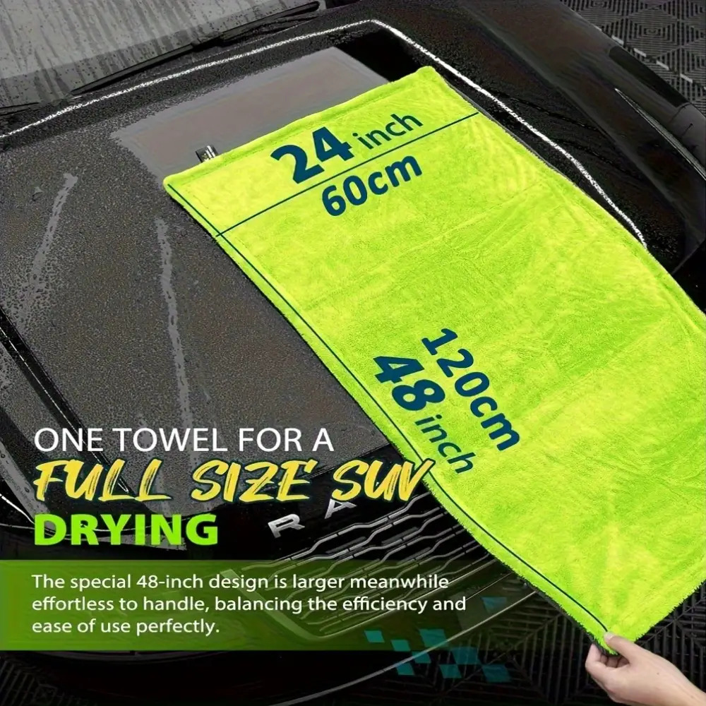 Microfiber Car Drying Towel Super Absorbent - 1400gsm resistente suv caminhão toalha de