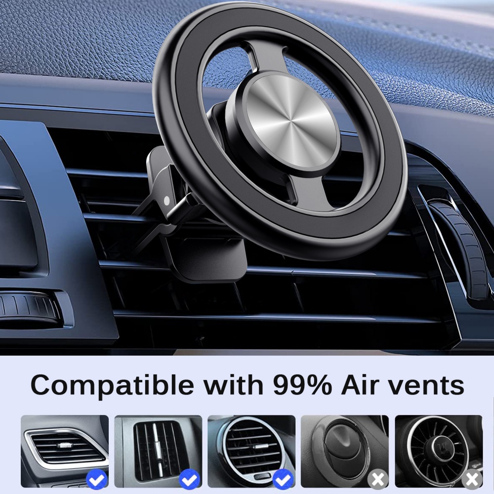 Magnetic Phone Holder For Car Vent - Suporte Magnético Universal Mini para Celular