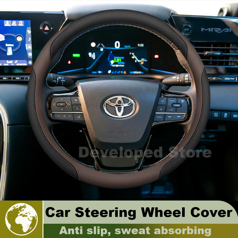 Capa para volante de carro par - Car Steering Wheel Cover Anti Slip Breathable avaliação e preço