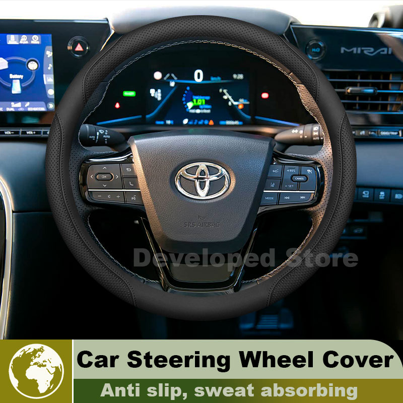 Capa para volante de carro par - Car Steering Wheel Cover Anti Slip Breathable avaliação e preço
