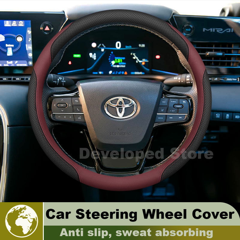 Capa para volante de carro par - Car Steering Wheel Cover Anti Slip Breathable avaliação e preço