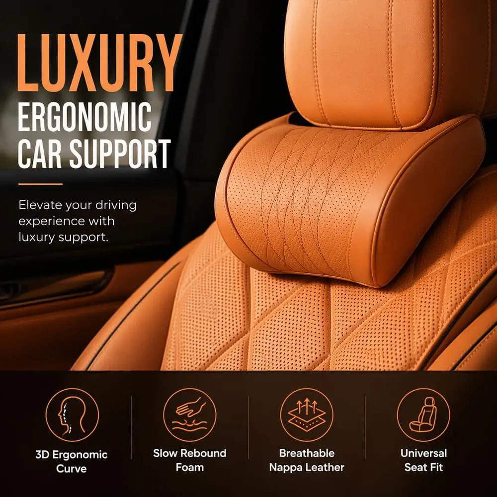 Almofada de Apoio Lombar para  - Memory Foam Car Neck Pillow Lumbar Support avaliação e preço