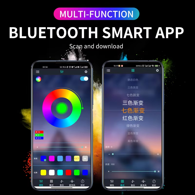 Rgb backlight remoto app contr - Led Ambient Interior Car Lights App Control avaliação e preço