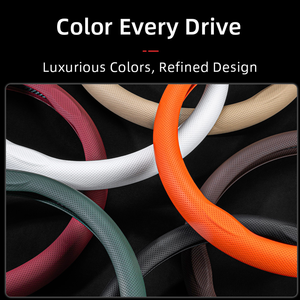 Capa de Volante de Carro em Co - Car Steering Wheel Cover Anti Slip Breathable avaliação e preço