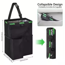 Lixeira Dobrável Impermeável P - Waterproof Car Trash Can With Lid avaliação e preço