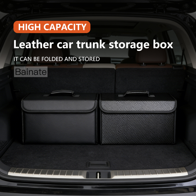Organizador de porta-malas de  - Car Trunk Organizer Foldable Storage Box avaliação e preço