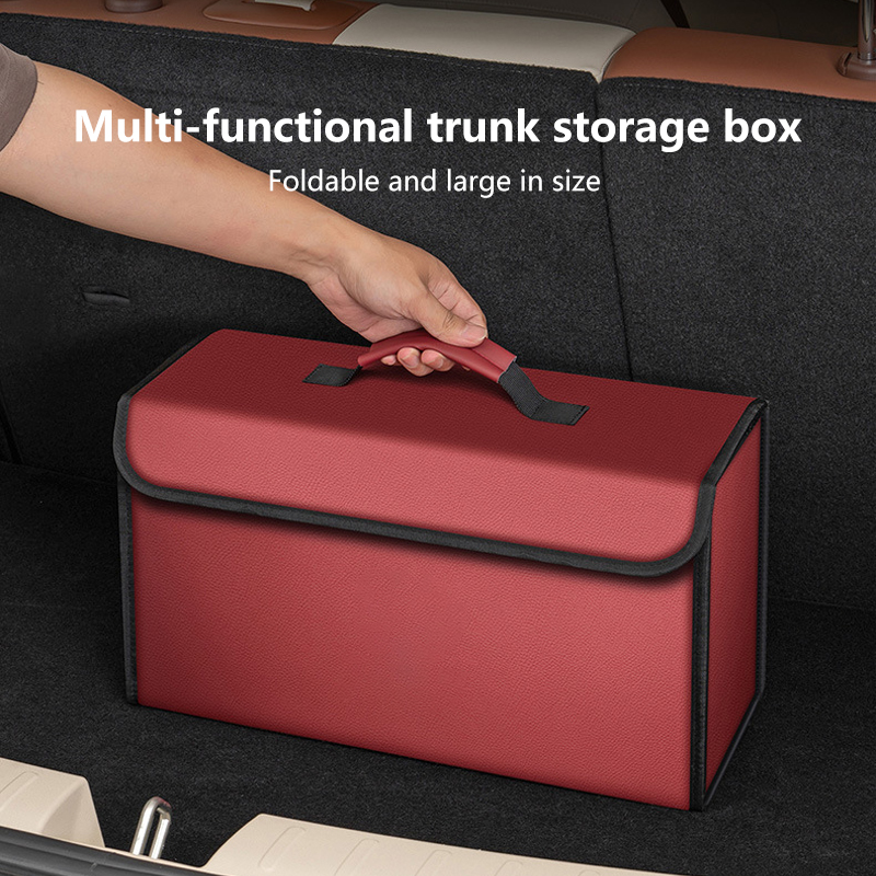 Organizador de porta-malas de  - Car Trunk Organizer Foldable Storage Box avaliação e preço