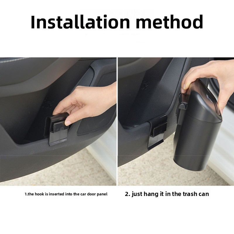 Lixeira para carro Mercedes Be - Waterproof Car Trash Can With Lid avaliação e preço