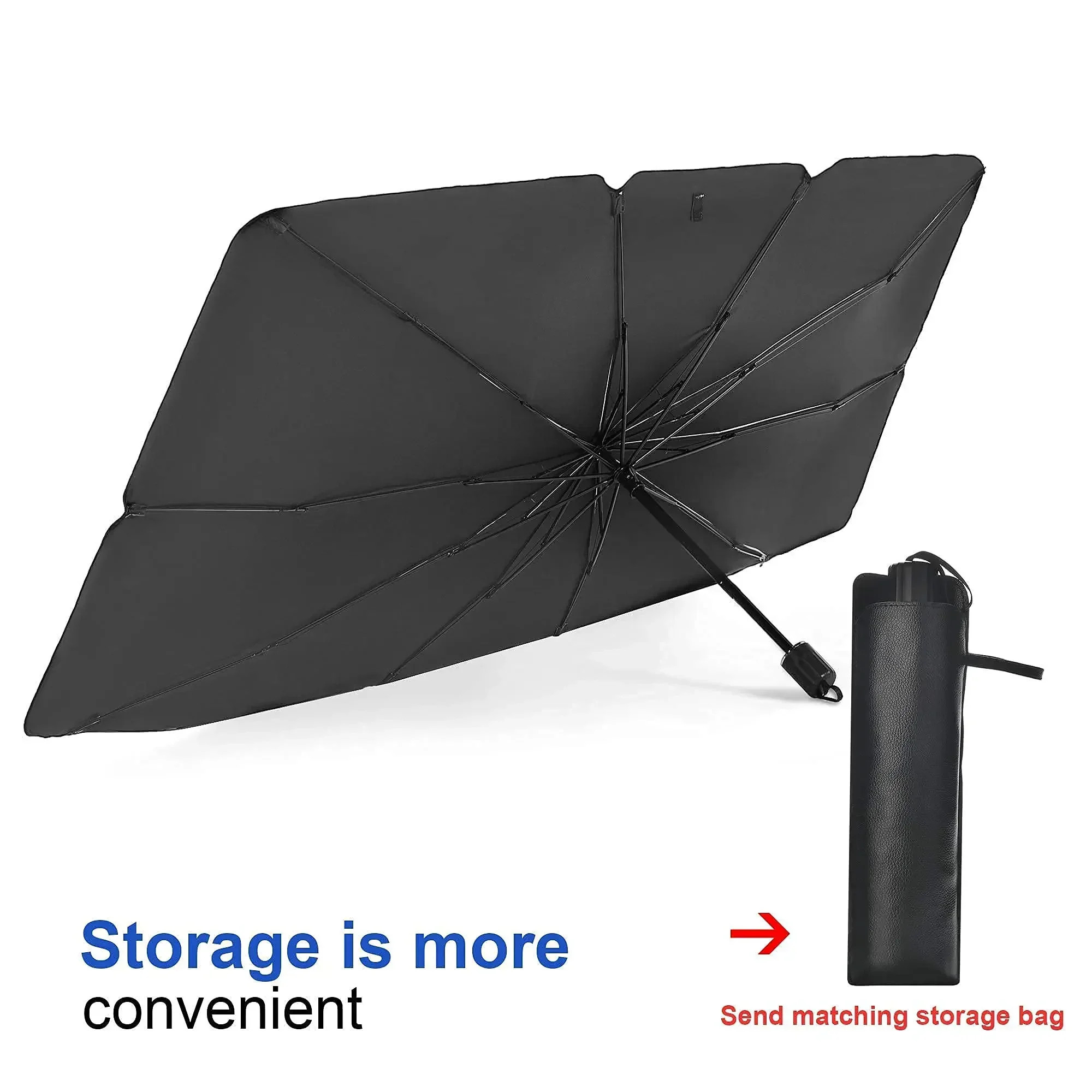 1 unidade de guarda-sol dobráv - Car Sunshade Windshield Umbrella Foldable avaliação e preço