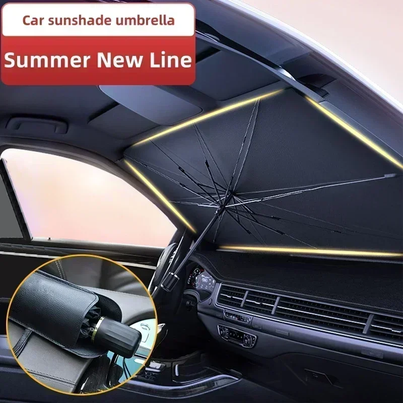 1 unidade de guarda-sol dobráv - Car Sunshade Windshield Umbrella Foldable avaliação e preço
